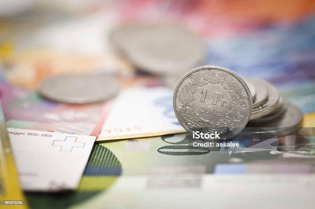 Один Швейцарский франк - Стоковые фото Швейцарская валюта роялти-фри
