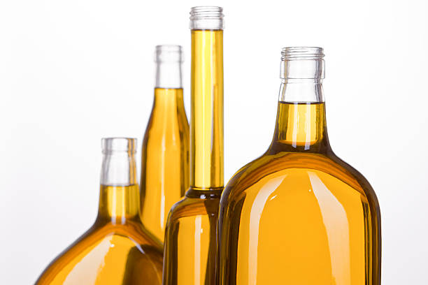 istock Closeup to Olive Oil in Four Bottles 184372295
