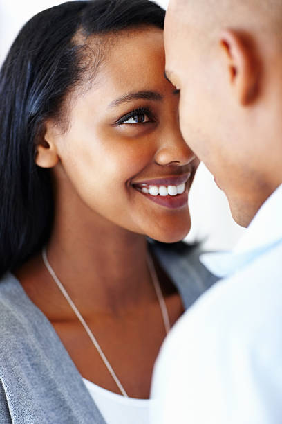 istock Smiling woman looking at man 184372443