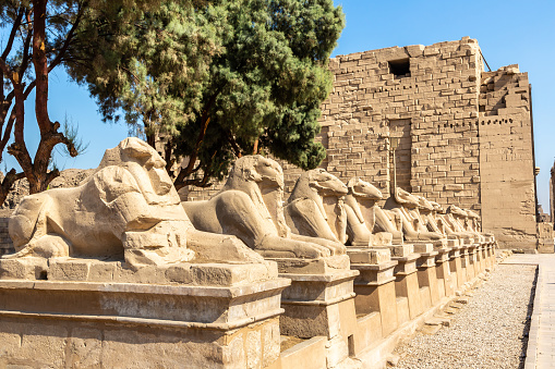 Karnak temple in a sunny day, Luxor, Egypt