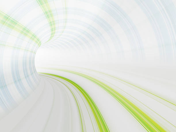 Abstract Speed motion in highway tunnel stock photo