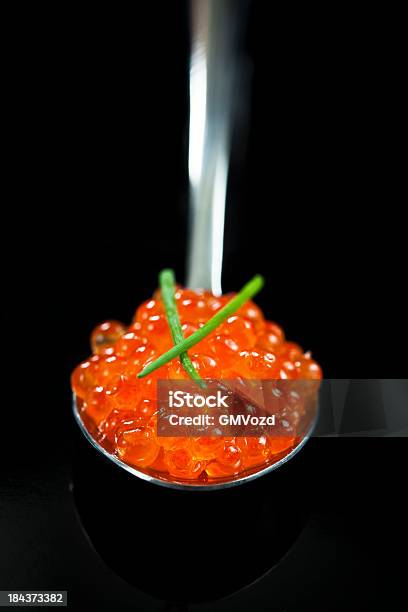 Red Caviar Stock Photo - Download Image Now - Black Background, Black Color, Caviar