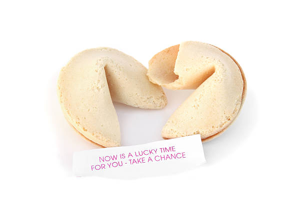 포춘 쿠키 및 예측 - opportunity risk fortune cookie fortune telling 뉴스 사진 이미지