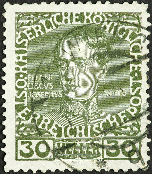 istock Franz Joseph on an old Austrian postage stamp 184373610