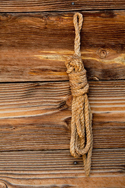 istock Old Western still life of a hanging rope 184373803