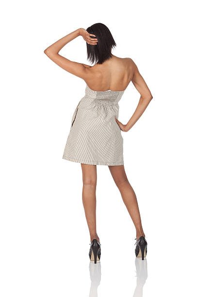 istock Rear view of a woman posing 184374057