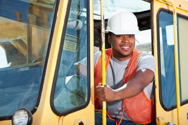 istock African American man operation a crane 184374101