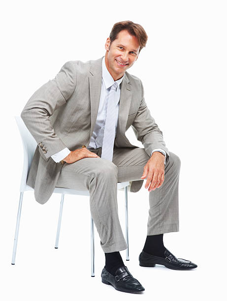 istock Positive business man relaxing 184374127