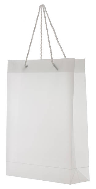 istock Blank white deluxe shopping bag 184374685