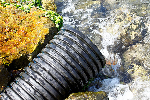 Drain pipe to the clean water