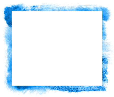 Grunge frame with blue burnt edges. 