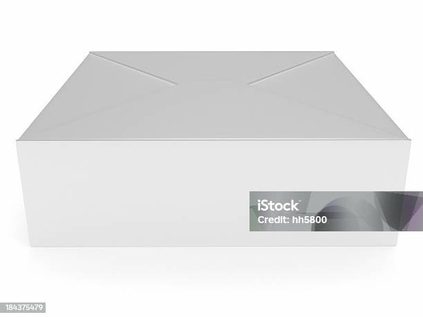 Empty Blank White Gift Paper Packaging Box 2 Stock Photo - Download Image Now - Arts Culture and Entertainment, Blank, Box - Container