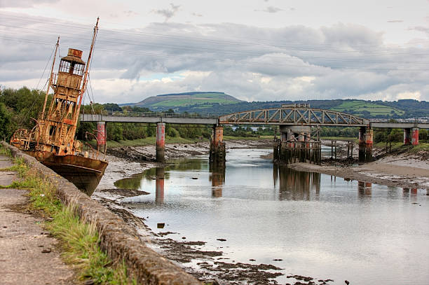 istock Lightship wreck in Welsh river estuary 184375707