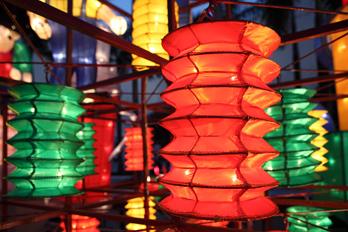 Lantern Display in Mid-Autumn Festival.