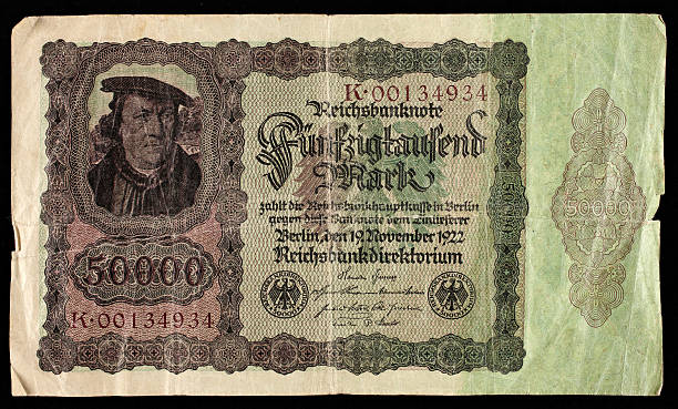 istock German money from 1922 50000 marks 184376210