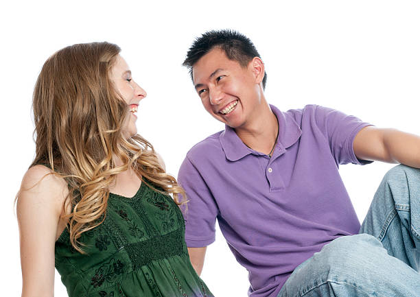 istock Laughing Young Multiracial Couple 184376259