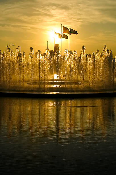 Kansas City Fountain stock photo