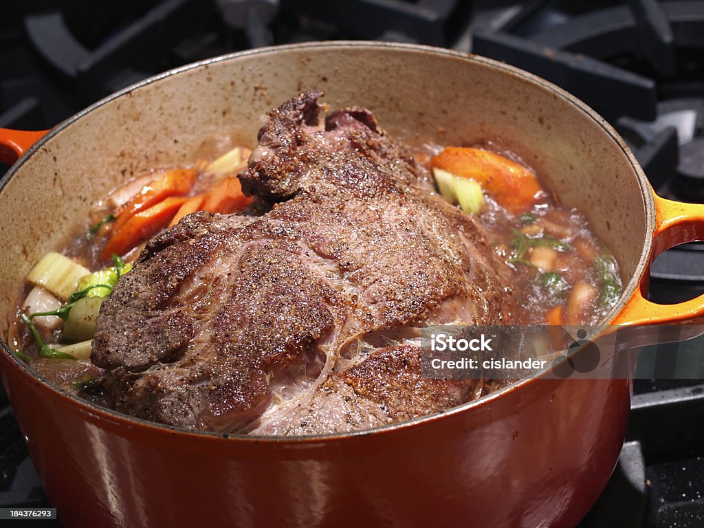 Caçarola com Carne Assada - Royalty-free Caçarola com Carne Assada Foto de stock