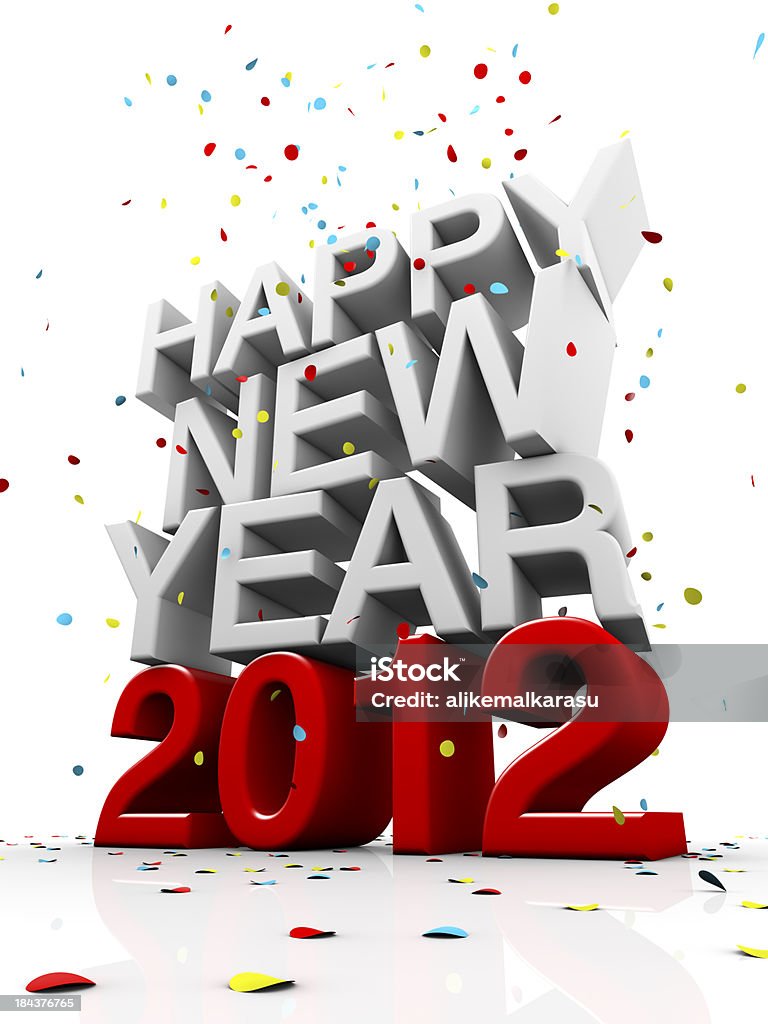 Szczęśliwego Nowego Roku 2012 Strona xxl - Zbiór zdjęć royalty-free (Bez ludzi)