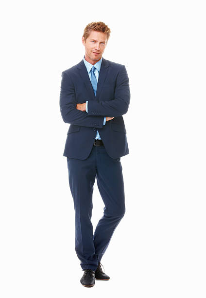 istock Young business man with arms crossed 184376780