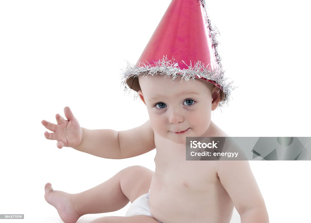 Bebê com Chapéu de Festa - Royalty-free 12-15 Meses Foto de stock