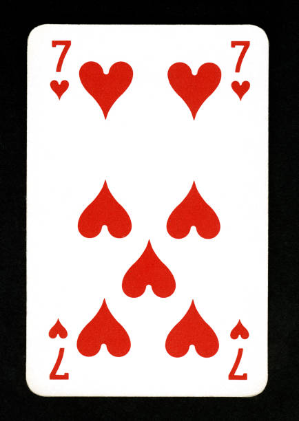 istock Playing Card: Seven of Hearts 184377028