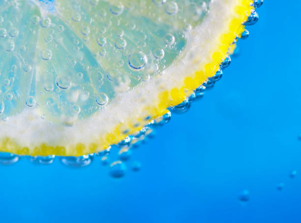 Slice of lemon in Soda water