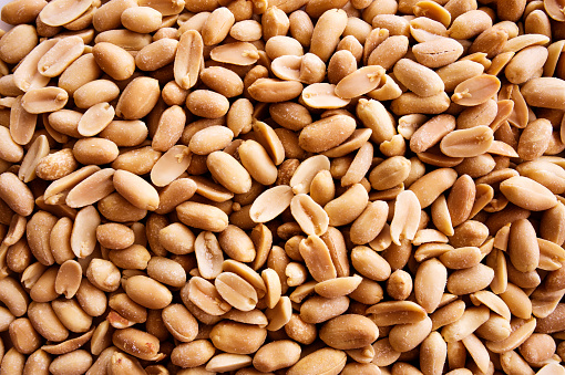 Peeled Sunflower Seeds Pile Isolated, Raw Sunflower Kernels Pile in Wood Bowl, Sun Flower Grains, Peeled Sunflower Seeds on White Background