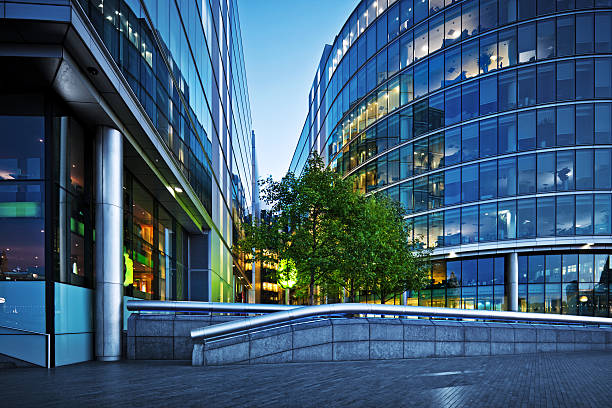 istock office buildings in London 184377764