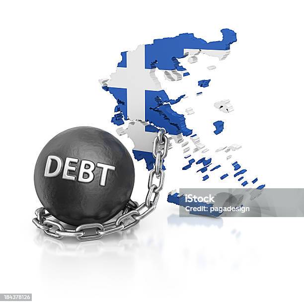 Schulden Griechenland Stockfoto und mehr Bilder von Bankrott - Bankrott, Blau, Computergrafiken