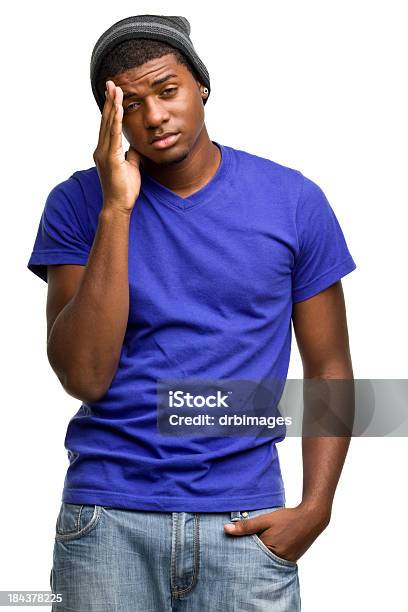 Male Portrait Stock Photo - Download Image Now - Men, Cut Out, Emotional Stress