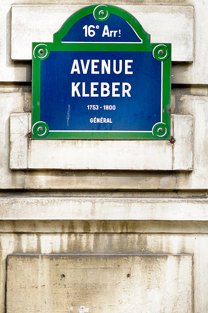 istock Avenue Kleber Street Sign in Paris 184378263