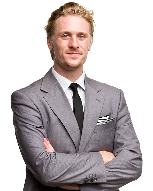 istock Content Man In Suit With Arms Crossed 184379329