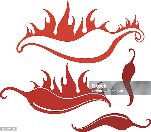 Chili Pepper Stock Illustration - Download Image Now - Abstract, Burning, Chili Pepper