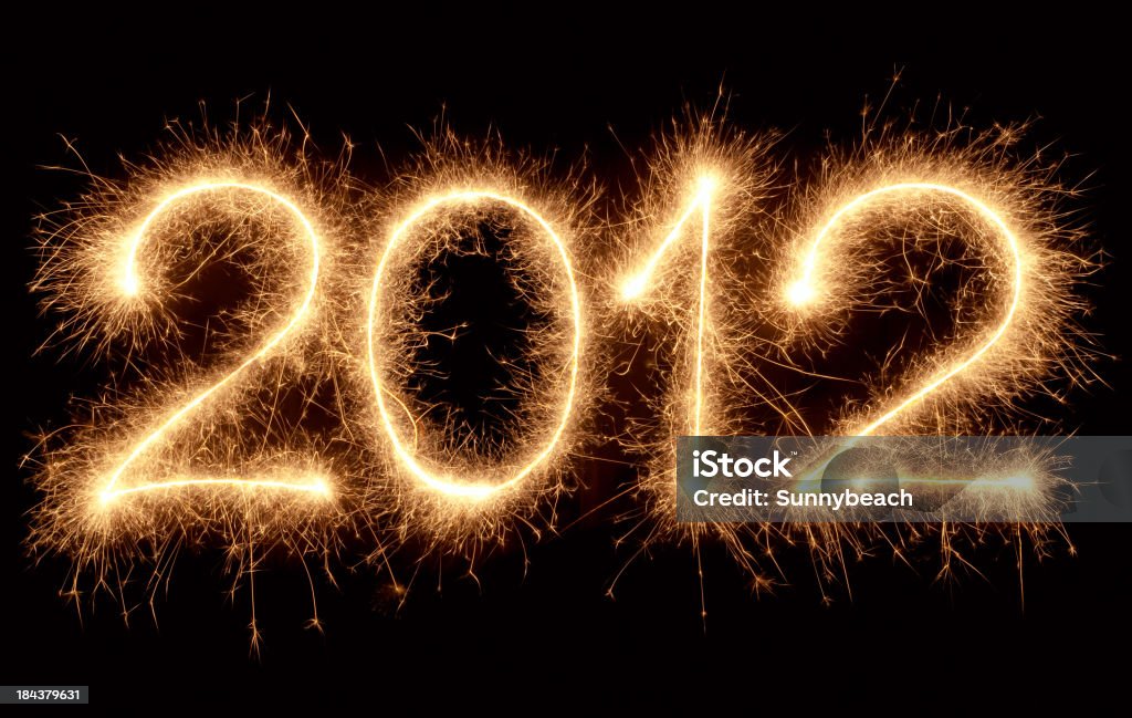 Ano Novo de 2012 - Foto de stock de 2012 royalty-free