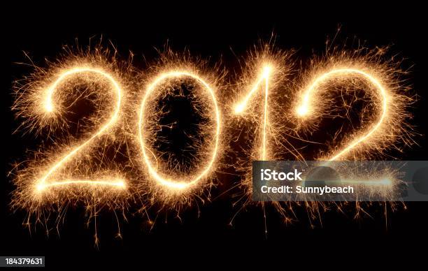 Foto de Ano Novo De 2012 e mais fotos de stock de 2012 - 2012, Acender, Amarelo