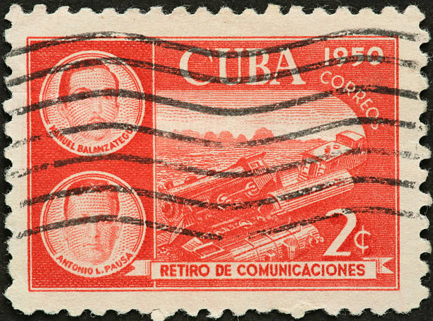 istock train wreck on an old Cuban postage stamp 184379783