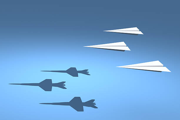 F18 Paper Planes stock photo