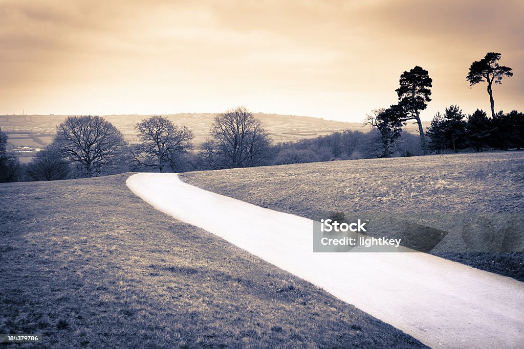 Weg im park - Lizenzfrei Asphalt Stock-Foto