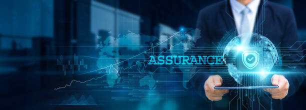 istock Assurance, seamless connectivity, Businessman use tablet and collaborate with structure of secure protocols on network for working in the futuristic technological, economic, and societal development. 1843798403