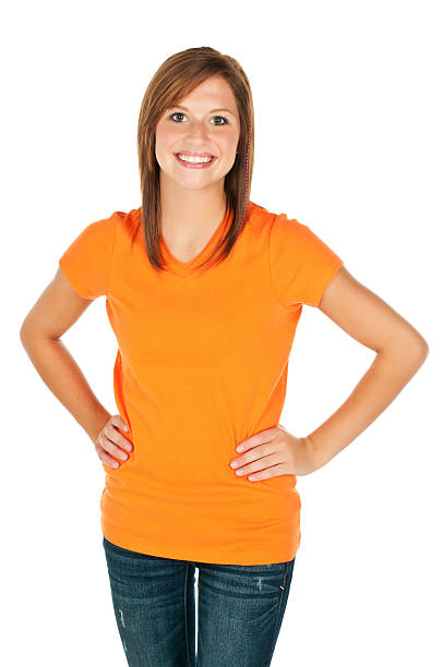 istock Female in t-shirt 184380519