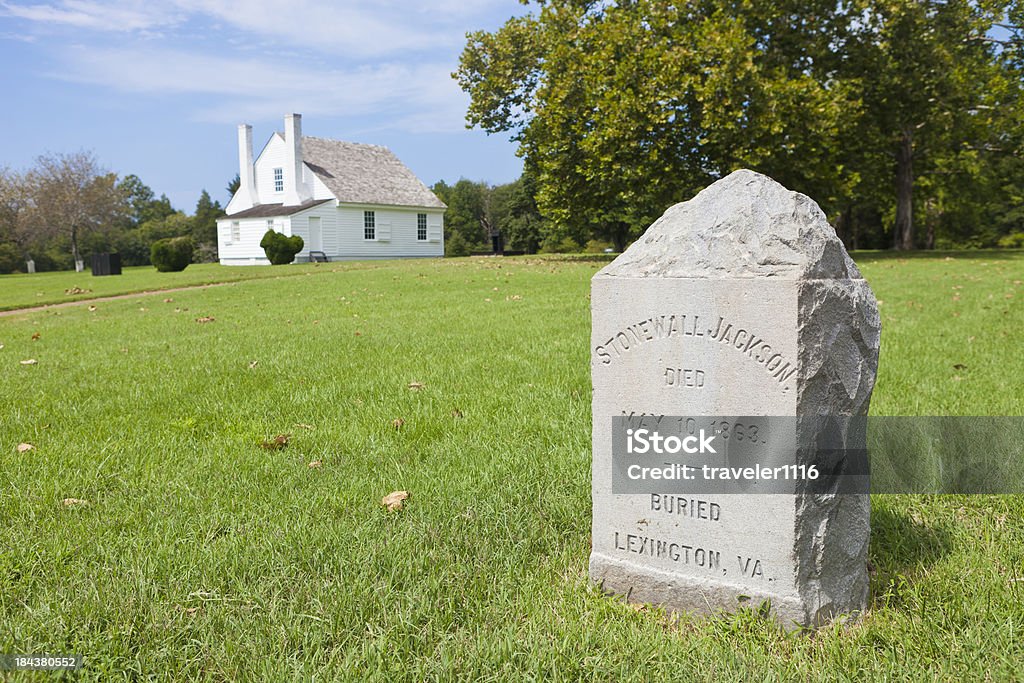 Stonewall Jackson Shrine In Guinea Station, Virginia "This Is The Place Where The Confederate General Stonewall Jackson Died During The Civil War Which Is Part Of The National Parks Service Now.  Jackson Died In The Chandler House Shown In This Image On May 10th, 1863." Shrine Stock Photo