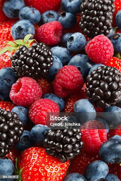 Berries Stock Photo - Download Image Now - Backgrounds, Berry Fruit, Blackberry - Fruit