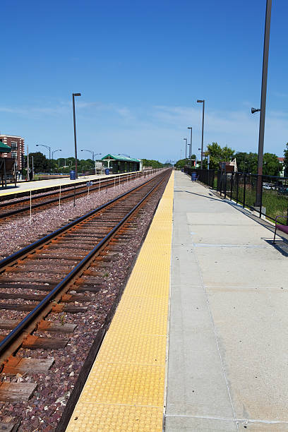 istock Jefferson Park Metra Railway Station Platform, Chicago 184380884