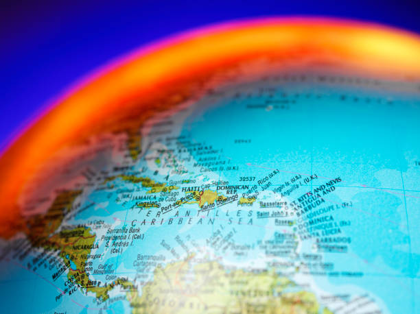 istock Mexico and the Caribbean on a Globe 184380888
