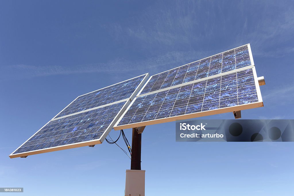 전체 태양전지판 전면 보기 - 로열티 프리 0명 스톡 사진