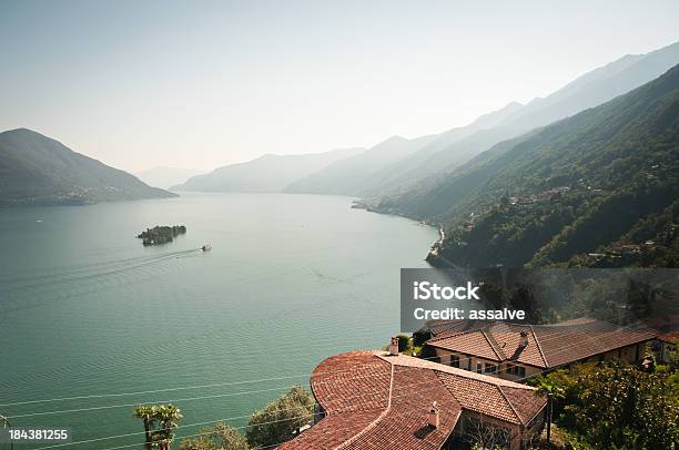 See Lago Maggiore Und Isole Di Brissago Schweiz Stockfoto und mehr Bilder von Locarno - Locarno, Abenddämmerung, Alpen