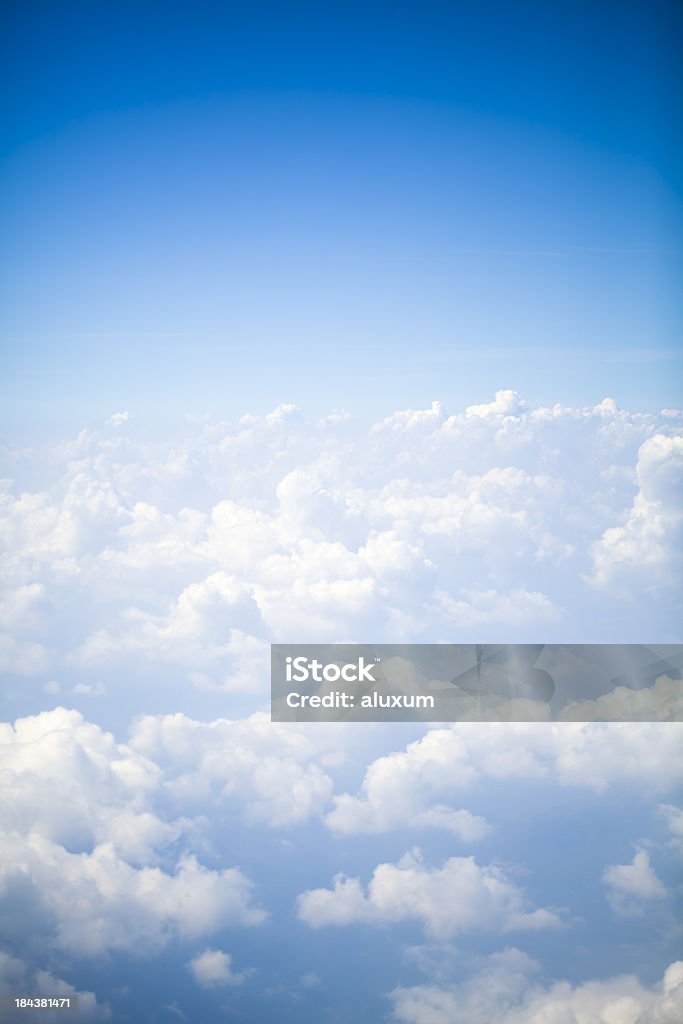Clouds Clouds from above at 30000 feet Heaven Stock Photo