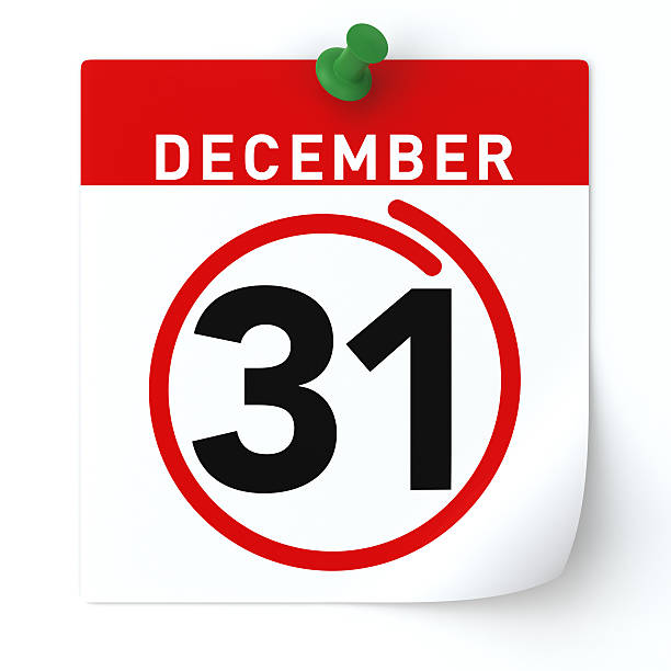 istock December 31 circled in red on calendar 184381789