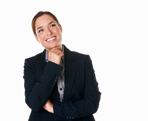 istock Contemplative business woman 184381899